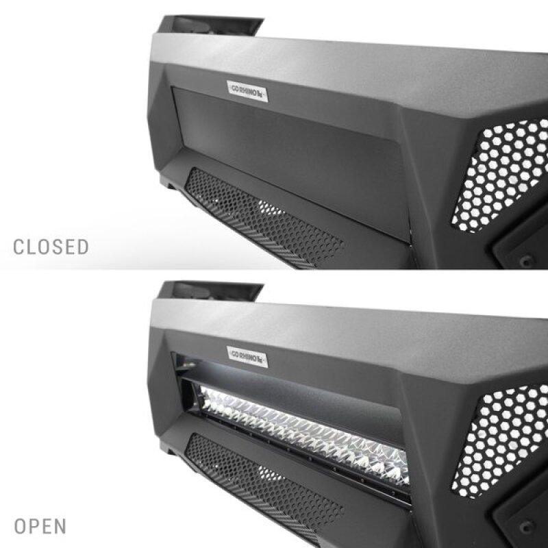 Toyota Tundra Bumper - Front - Go Rhino - Element with Power Bar - Textured Black - `22-`26